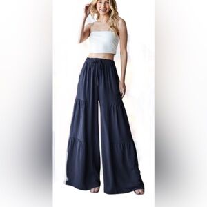 NWT HEIMISH BOHO PANTS NAVY BLUE